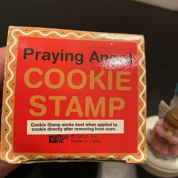 VTG Praying Angel cookie stamp festive cookies stamp - Picture 2 of 8